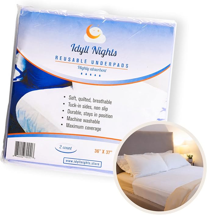 Washable Incontinence Bed Pads 36x37 – Soft, Absorbent & Waterproof Mattress - Image 2