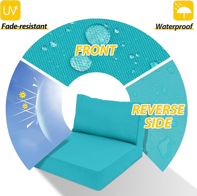 AAAAAcessories Outdoor Deep Seat Cushions, Waterproof, Fade-Resistant Patio - Image 3