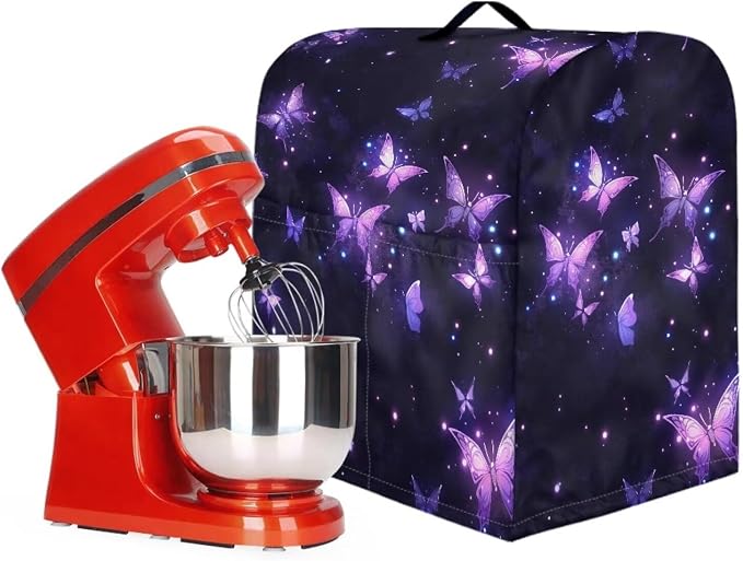 Purple Butterfly Mixer Covers Kitchen Stand Mixer Cover Kitchen Appliance Dust - Image 3