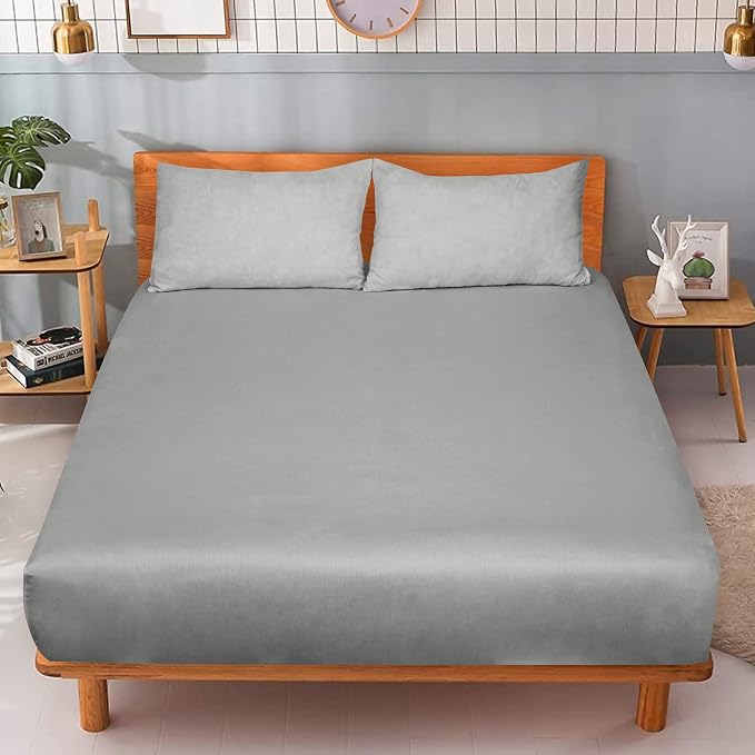 ROYALE LINENS 300 Thread Count 100% Long Staple Combed Cotton Fitted Sheet King - Image 9