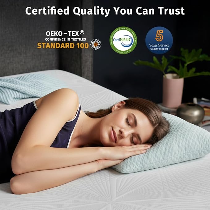 Ballad 3 Inch Gel Memory Foam Mattress Topper Twin XL Size, High Density - Image 2