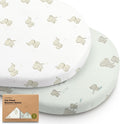 2-Pack Baby Bassinet Sheets Girl, Boy by KeaBabies