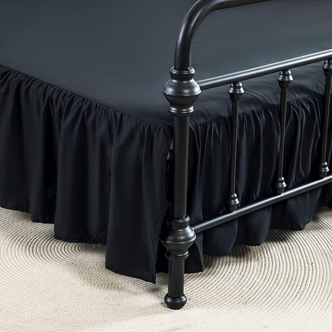 Bed Skirts King Size 18 Inch Ruffled Bed Skirt by xuandian