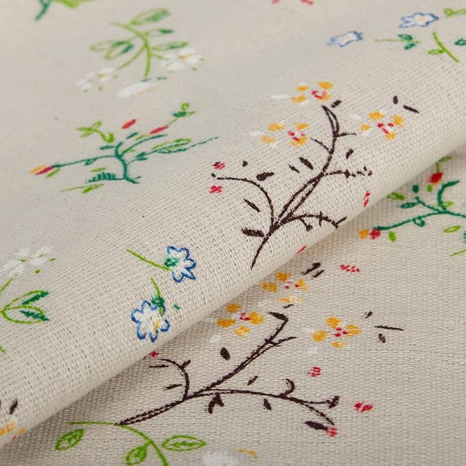 Spring Flower Lumbar Throw Pillow Cover 12x 20 Set of 2, Embroidered Branch - Image 5