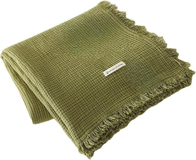 MorroMorn 100% Cotton Muslin Throw Blanket by MorroMorn