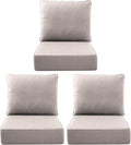 Luxury Outdoor Seat Cushion Set-22 x 24 x 6 Inch Outdoor Chair Cushions by NatureComfyOutdoorFurniture
