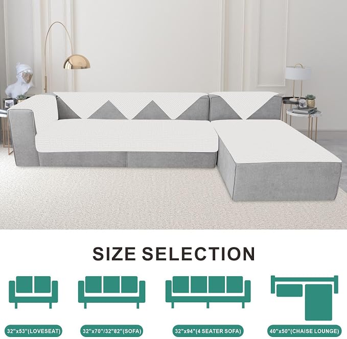 Foxdecor Couch Cover Sofa Covers Washable, Dog Bed Cover Couch Covers - Image 6