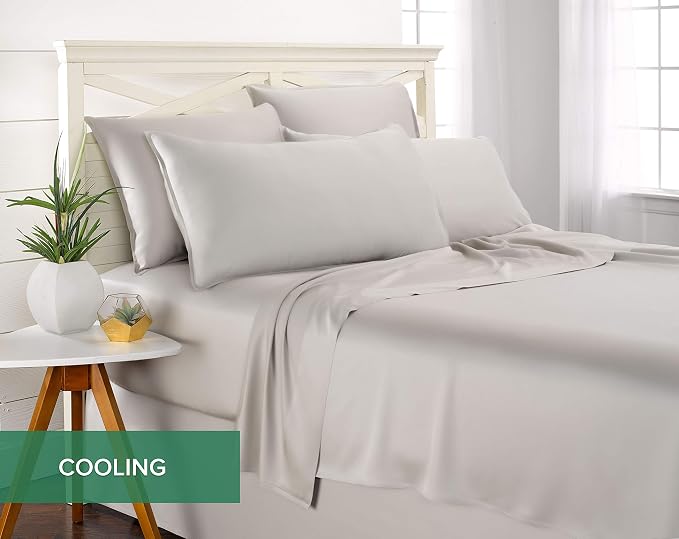 Pure Bamboo Full Sheets, Genuine 100% Organic Viscose Derived from Bamboo Bed - Image 5