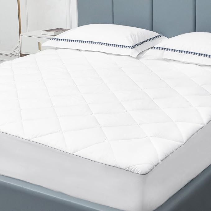 Sunflower Twin XL Mattress Pad Cover, Cotton Mattress Cover College Dorm by SunflowerHometexUS