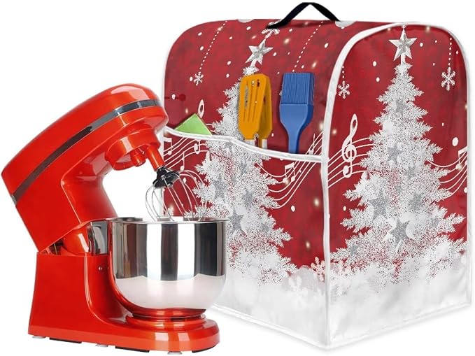 Christmas Mixer Cover for Kitchen Aid 6-8 Quart Stand Mixers, Xmas Tree Kitchen - Image 4