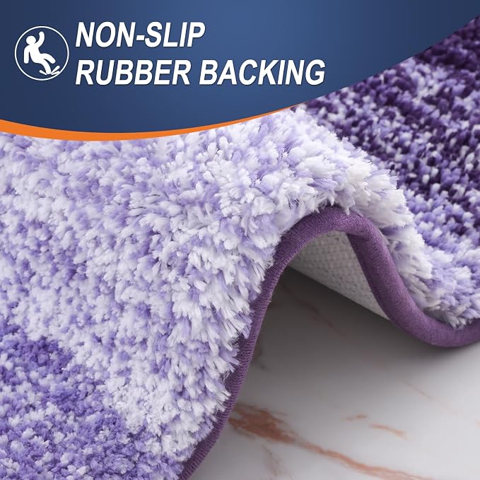 OLANLY Bathroom Runner Rugs 44x24, Extra Soft Absorbent Microfiber Bath Rugs - Image 4