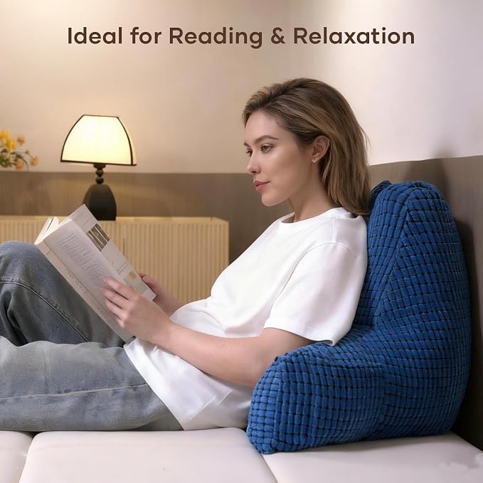 NOONTIDE Reading Pillow with Top Handle, Uniquely Designed Soft Fabric - Image 6