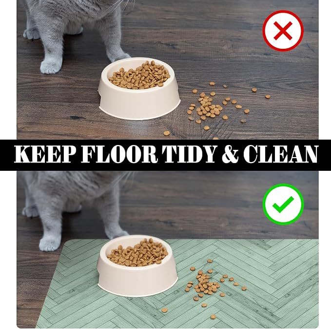 Dog Food Mats for Floors Absorbent, Pet Cat Food Mat - Image 4