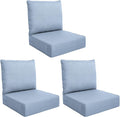 Luxury Outdoor Seat Cushion Set-24 x 24 x 6 Inch Outdoor Chair Cushions Set of 2 by NatureComfyOutdoorFurniture