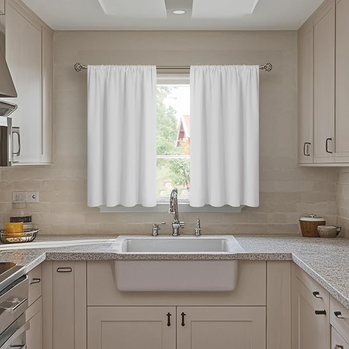 BGment Short Blackout Curtains for Small Window 40 Inch Long, Thermal Insulated - Image 3