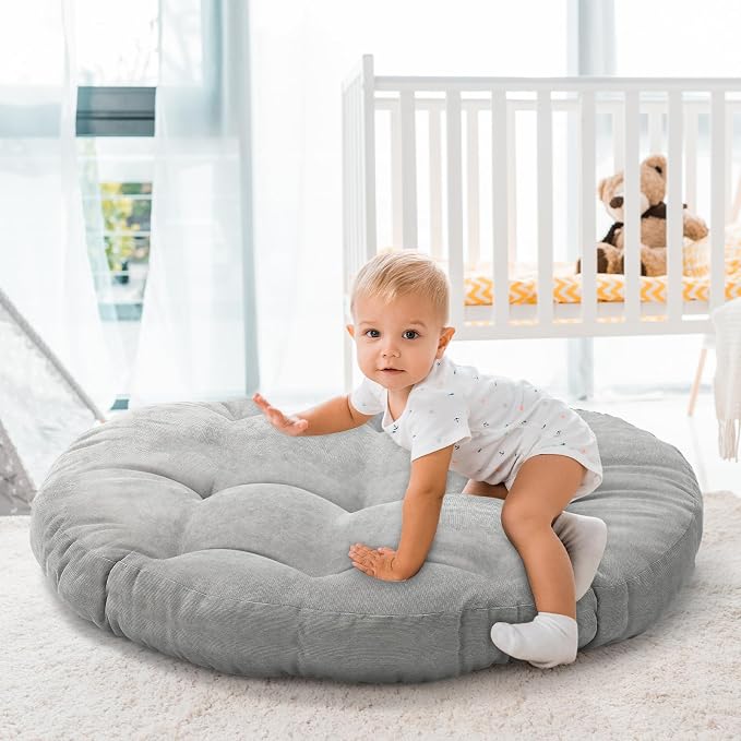 Large Floor Cushion Seating Round Floor Pillows Cushions - Image 5