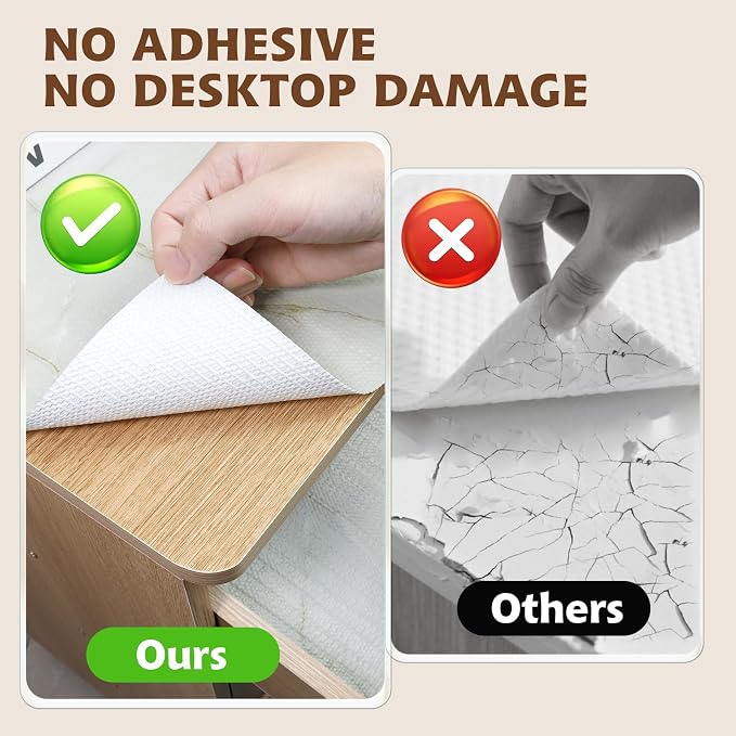 2-Layer Drawer and Shelf Liner for Kitchen Cabinet: 17.3in X 20Ft Non Slip - Image 5