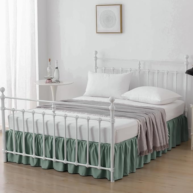 Bed Skirt Queen Size Ruffled Bed Skirt - Image 5
