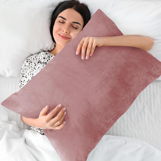 BEDELITE Flannel King Size Pillow Cases Set of 2, Super Soft Fleece Pillowcases - Image 5