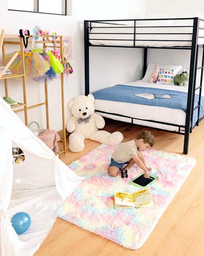 Ophanie Upgrade 4x6 Light Rainbow Rugs - Image 3