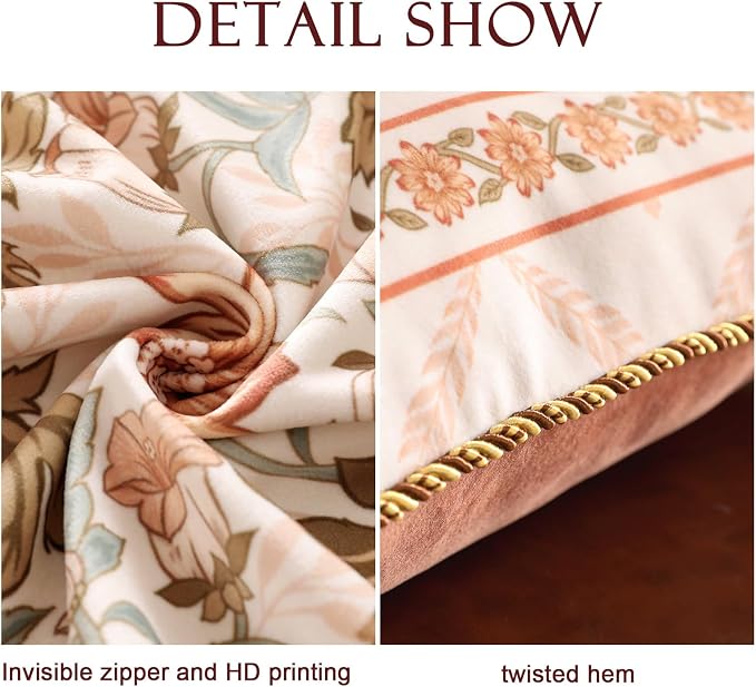 Throw Pillow Covers Pack of 2, Decoration Lumbar Pillows Cushion Covers - Image 5