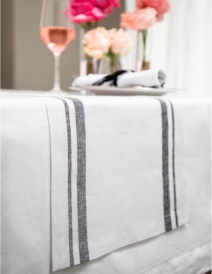 Solino Home Linen Table Runner 72 Inches Long - Image 2