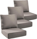 Luxury 6" Outdoor Cushions for Patio Furniture, Fade Resistant Couch Chair by Pugire