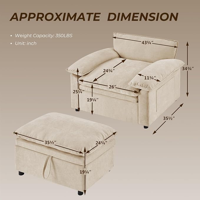 Furnimart Super Plush Cloud Chair - Image 2
