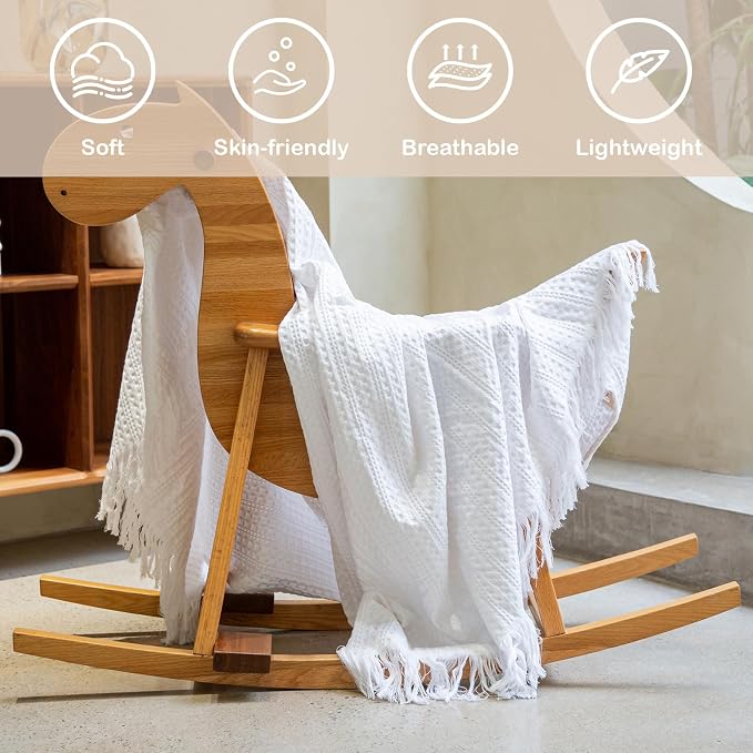 100% Cotton Waffle King Blanket - Image 4