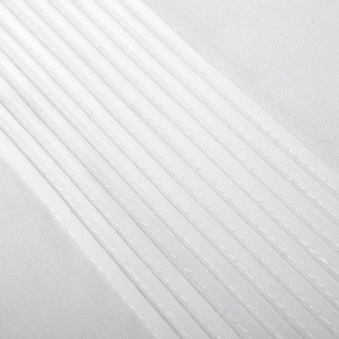 Valea Home Bed Skirt with Stitch on White Dust Ruffle with Split Corner - Image 6