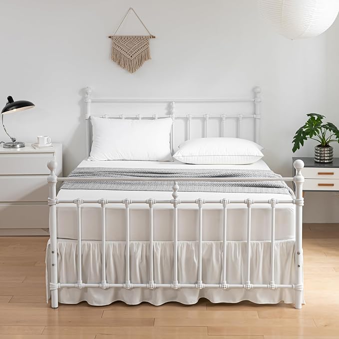 Bed Skirt Queen Size Ruffled Bed Skirt - Image 4