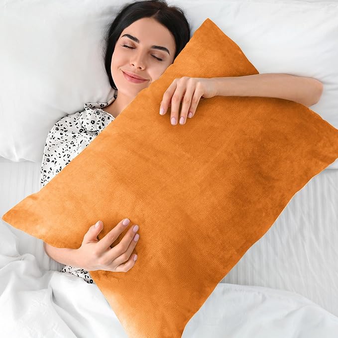 BEDELITE Flannel Pillow Cases Queen Size Set of 2, Super Soft Fleece Pillowcases - Image 5