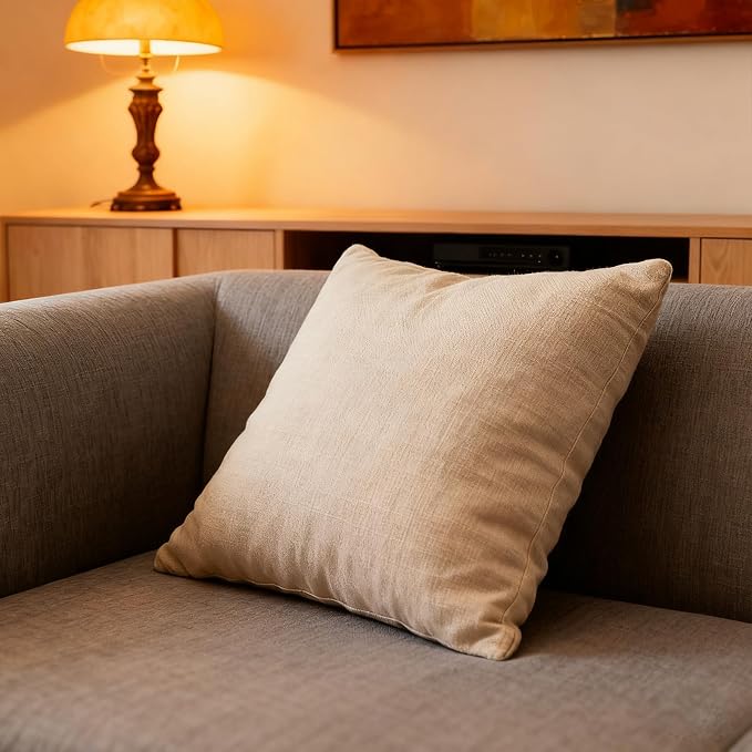 Throw Couch Pillow with Insert 18x18 Inches Set of 2 Square, Cute Modern Home - Image 4