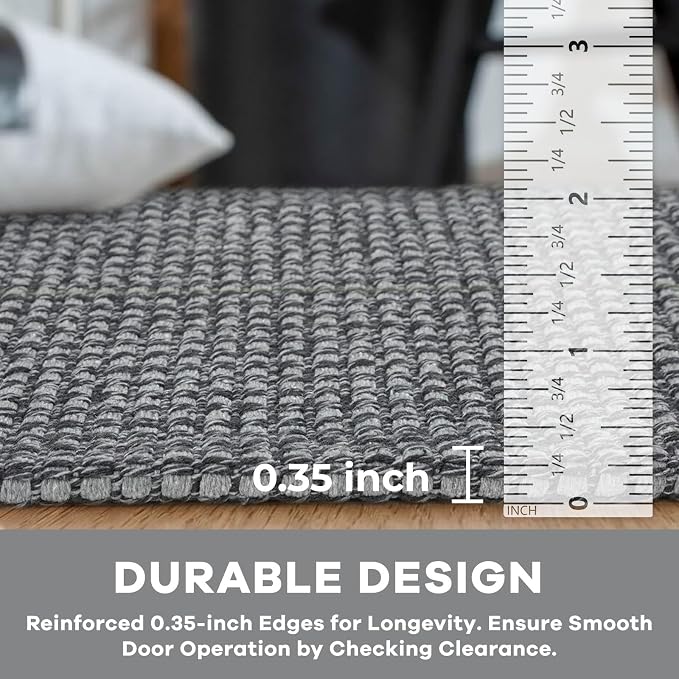 KOZYFLY Washable Area Rug 6x9 ft Rubber Backed Non Slip Rugs - Image 4