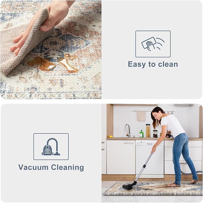 KIMDOE Anti Fatigue Kitchen Mat Kitchen Rugs Non-Skid Waterproof Kitchen Runner - Image 6
