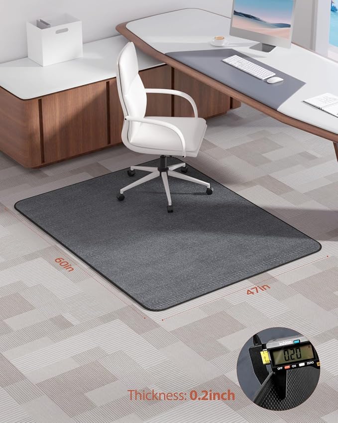Blvornl Office Chair Mat for Hardwood Floor and Low Pile Carpet, Heavy Duty - Image 6