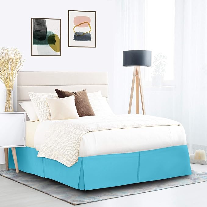 Nestl Beach Blue Full XL Bed Skirt - Image 9