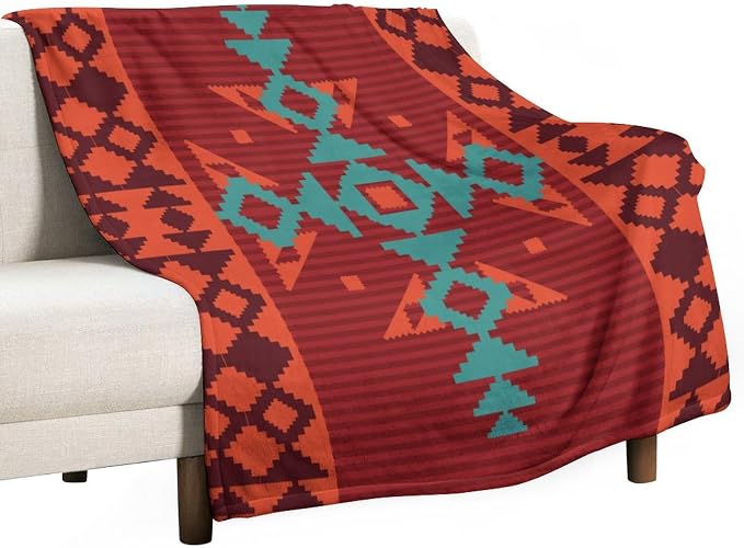 Aztec Throw Blanket by JanJCurt