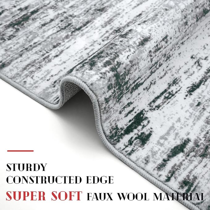 Modern Abstract Runner Rug 2.6x12 - Image 5