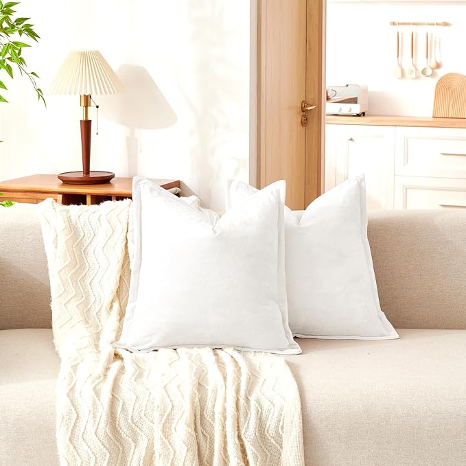 Luxurious Velvet Throw Pillow Covers 20x20 Set of 2 Decorative Pillow Covers - Image 7