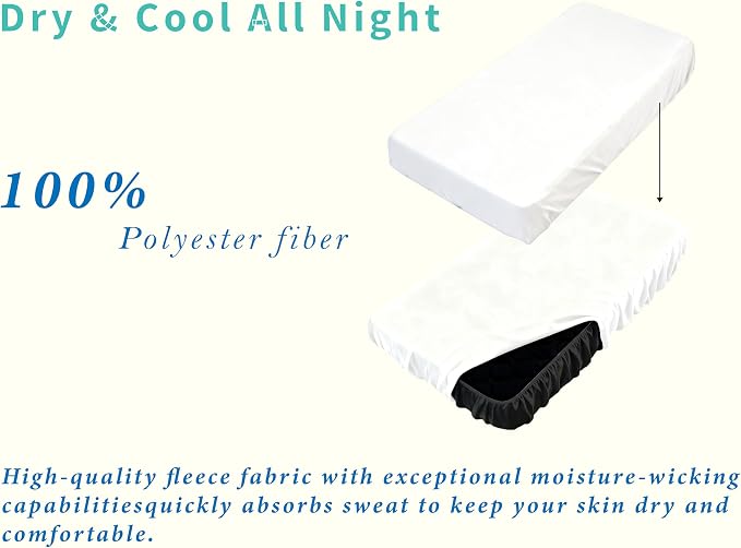 Fitted Sheets 31x75 Inches, 2 Pack Super Soft Microfiber Cot Size Sheet Set - Image 7
