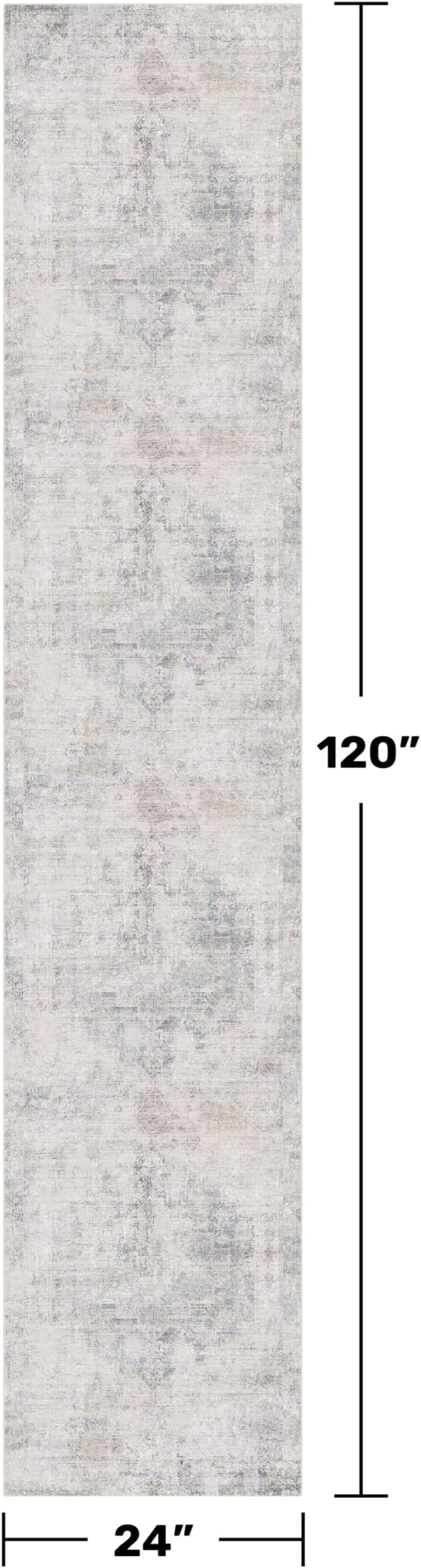 Non Slip 10ft Long Hallway Runner Rug - Image 2