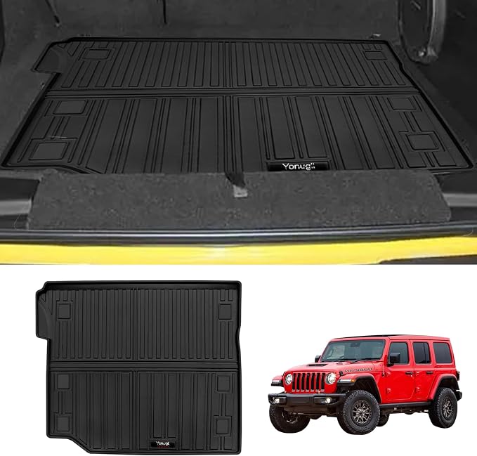 Custom for 2018-2025 2026 Jeep Wrangler JL 4 Door Accessories Cargo Mats Trunk - Image 3