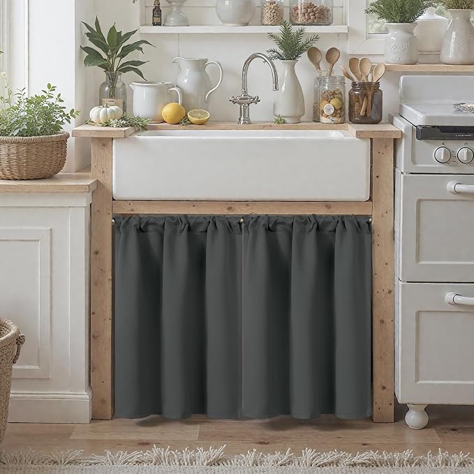 BGment Small Cafe Curtains 24 Inch Length - Image 3