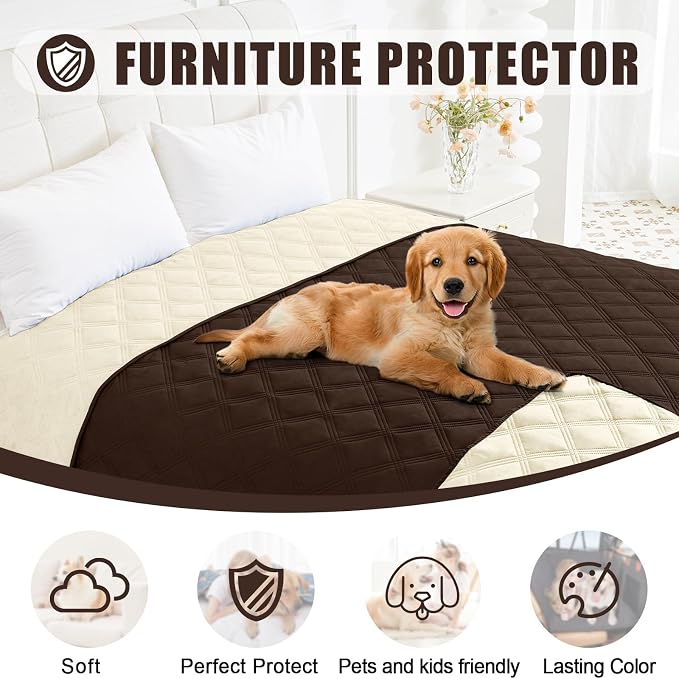 Smiry Waterproof Dog Bed Cover Blanket 40x50, Soft Reversible Pet Blanket - Image 8