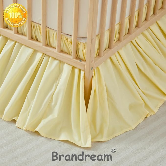 Brandream Gathered Crib Skirt, Baby Boy, Baby Girl, Gender Neutral Crib Skirt - Image 3