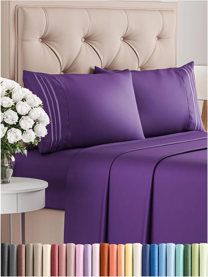 Cal King Size 4 Piece Sheet Set by CGKUnlimited