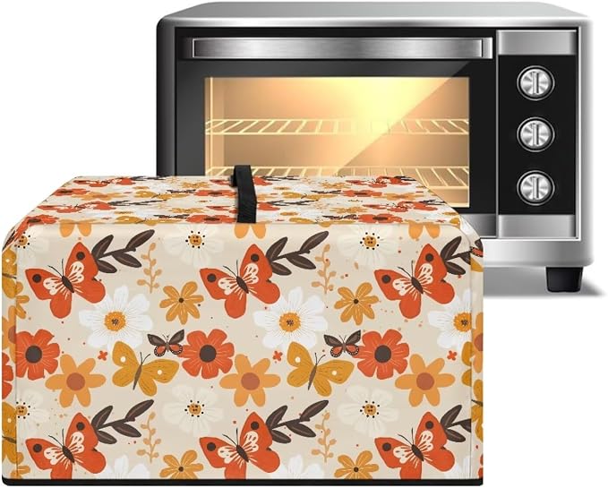 Microwave Oven Universal Dust Cover, Butterfly Waterproof Polyester Fabric Dust - Image 2