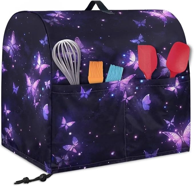 Purple Butterfly Mixer Covers Kitchen Stand Mixer Cover Kitchen Appliance Dust - Image 2