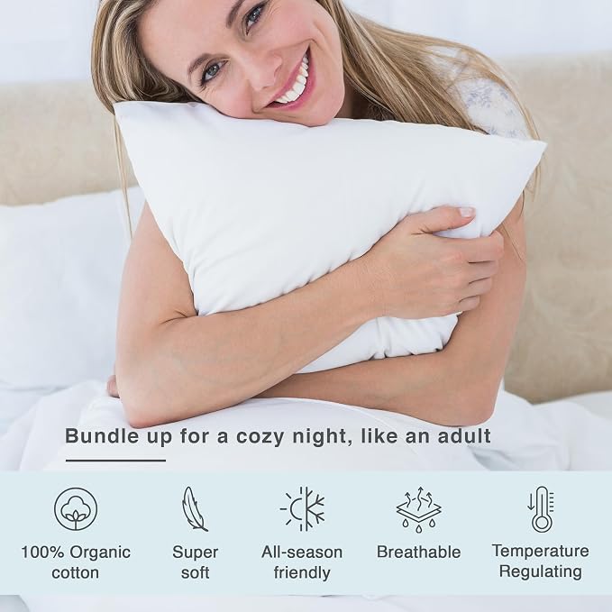 FABDREAMS Organic Waterproof Pillow Protector Set Queen Size | Pillow Cover Set - Image 5